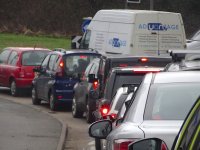 Traffic queue approaching roundabout DSC01229.JPG Traffic queue approaching roundabout DSC01229.JPG