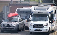 Caravan and Carvanette at M5 J30 Sowton Services Exeter G9 P1011385.JPG Caravan and Carvanette at M5 J30 Sowton Services Exeter G9 P1011385.JPG