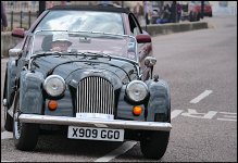 Morgan car turning left off Sidmouth Esplanade P1012946.JPG Morgan car turning left off Sidmouth Esplanade P1012946.JPG