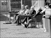 Sitting in the sun outside Loyds Lounge Bedford Street Exeter PSZ IMG_0034.JPG