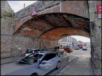 Cars passing under railway bridge Cowick Street Exeter GM5 _1050041.jpg