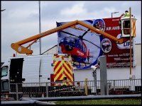 Hanging large Air Ambulance poster at Exeter Airport GM5 _1050794.jpg