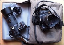 Panasonic G2 cameras on Lowepro bag E-PL1 10102.jpg