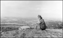 Susie on Mendip hill Olympus OM1 1993 05-07.jpg