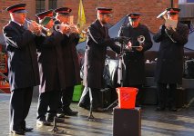 Salvation Army band at Guildhall precinct Exeter IMG_3552.JPG