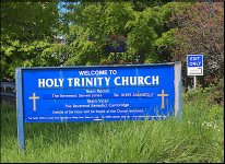 Holy Trinity Church sign Exmouth E-PL1 P1011532.JPG