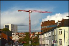 Builders crane at Exeter bus station D60_4224.JPG