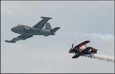 Strikemaster and Biplane over Dawlish 7947.JPG Strikemaster and Biplane over Dawlish 7947.JPG