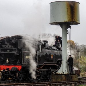 EAST LANCASHIRE RAILWAY - QUENCHING THIRST AT RAWTENSTALL