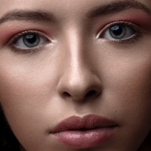 Detail of model face