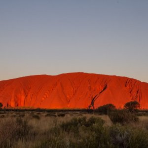 Uluru at Sunset.