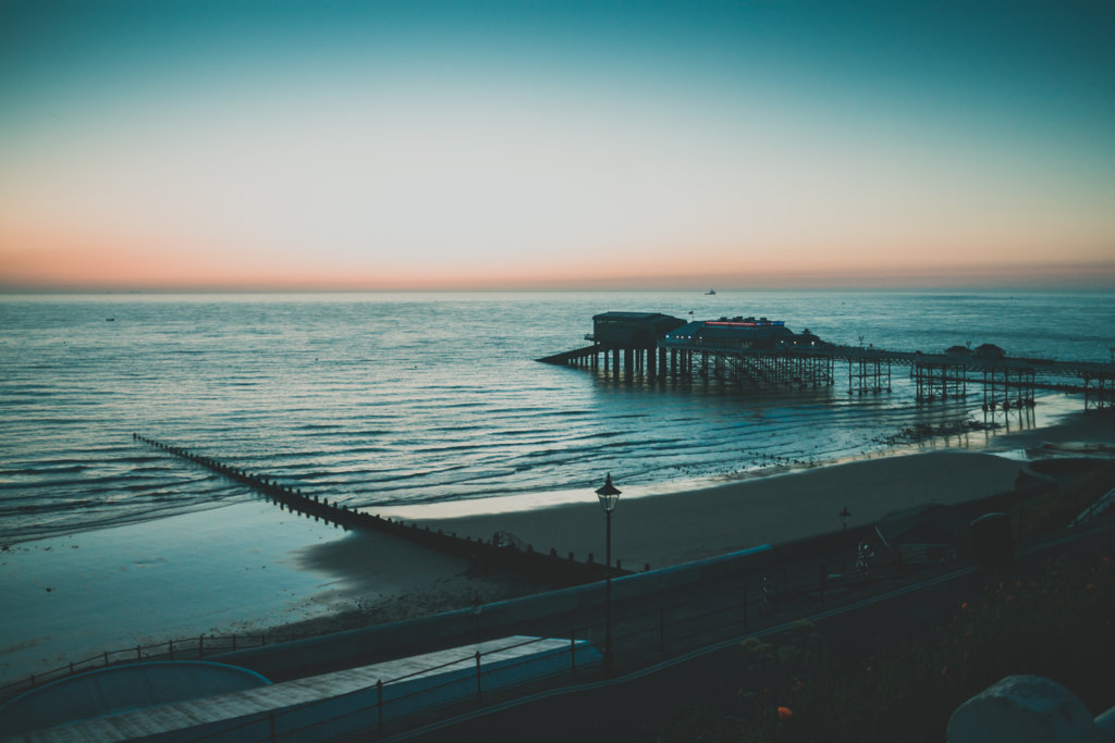 Cromer pier at sunrise
