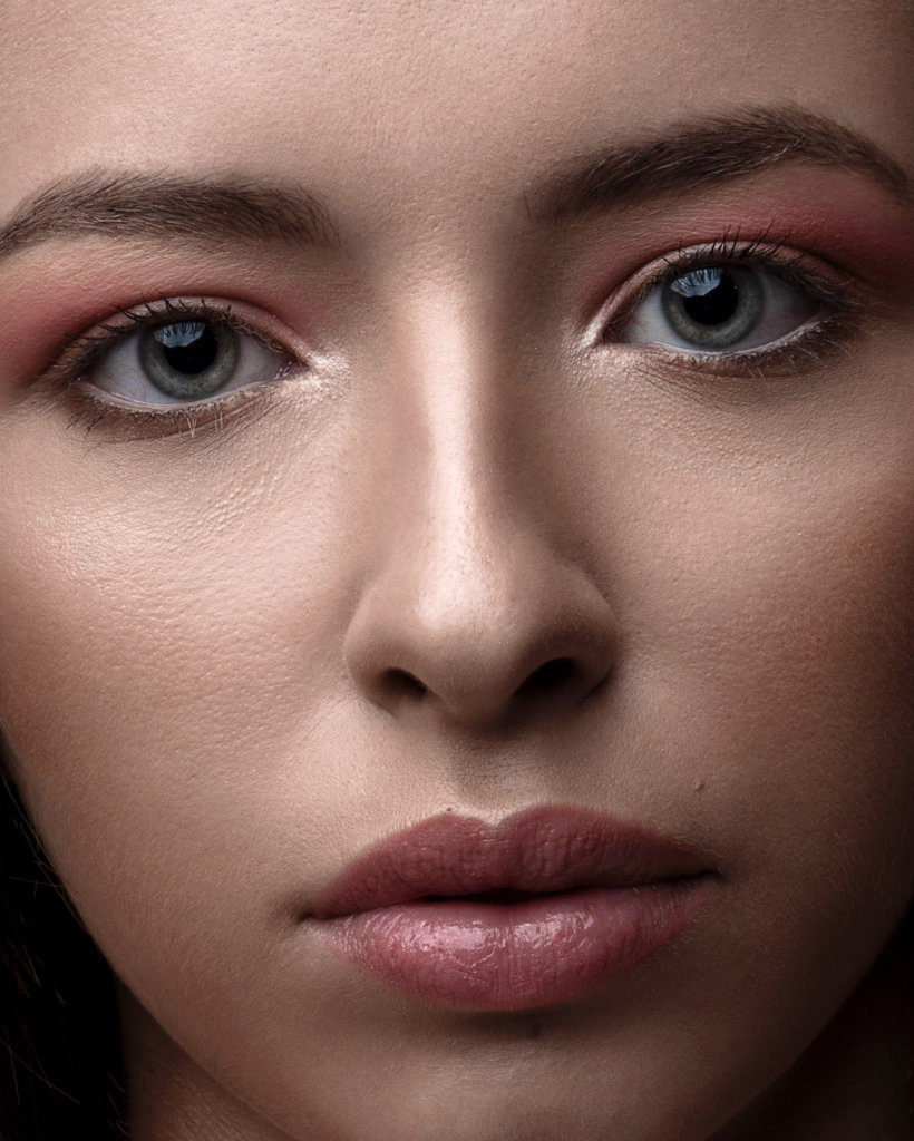 Detail of model face