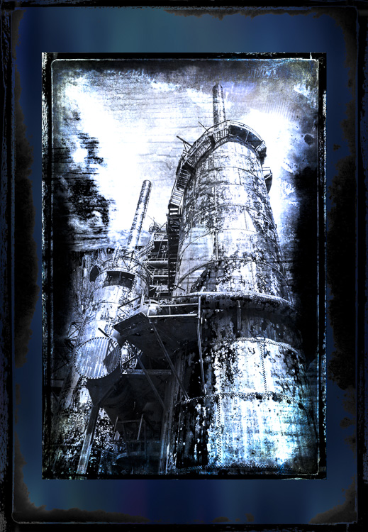 IG 2 Bethlehem Steel Stacks, Grunged & Framed.jpg