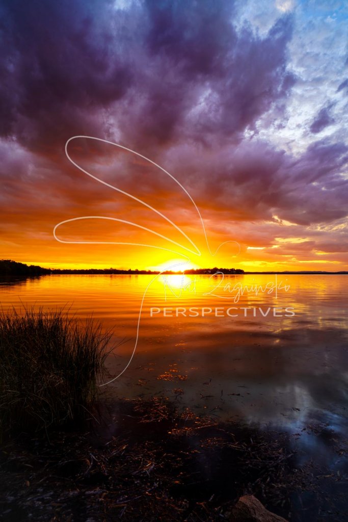 Sunset Over Water In Port Stephens